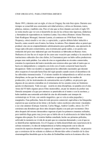 CINE URUGUAYO, PARA CINETOMA MEXICO Hasta 1993 y