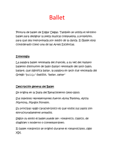 Descripción general del Ballet