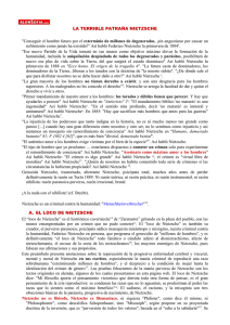LA TERRIBLE PATRAÑA NIETZSCHE exterminio de millones de degenerados