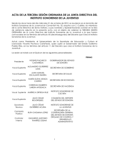 tercera acta2012 - Gobierno del Estado de Sonora