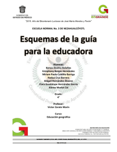esquemas guia segundo - Educación Geográfica Carmen Ríos