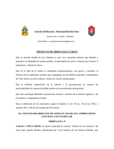 Concejo Deliberante - Municipalidad de Nono Sarmiento 365