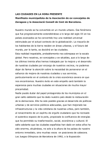 Manifiesto Municipalista de Zaragoza