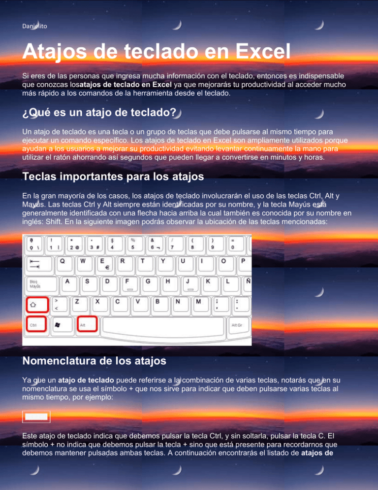 Atajos De Teclado En Excel