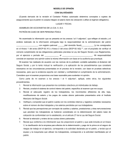 Opinión con salvedad - Instituto Mexicano del Seguro Social