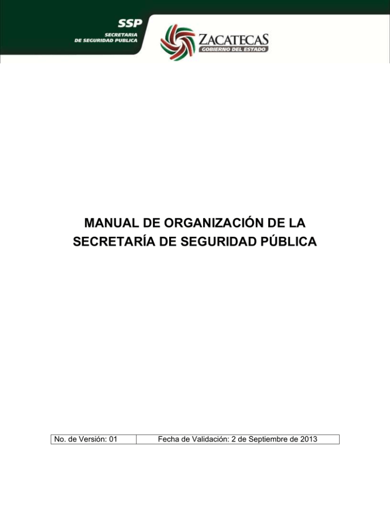 Manual De Organizaci - Zacatecas Transparencia