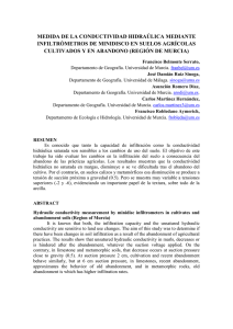 medida de la conductividad hidraúlica mediante