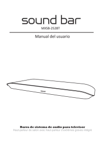 MXSB-252BT Bluetooth Soundbar Manual