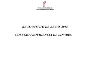 Reglamento Interno de Asignación de Becas