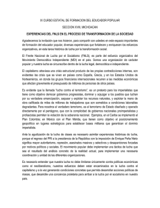 IX CURSO ESTATAL DE FORMACION DEL EDUCADOR POPULAR