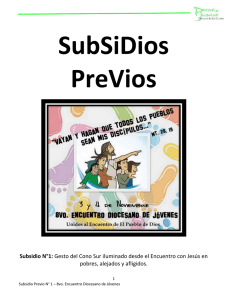 SubSiDios PreVios Subsidio N°1: