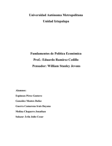 Eduardo Ramírez Cedillo Pensador: William Stanley Jevons Alumnos