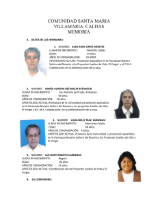 Memorias Villamaría - Carmelitas Misioneras