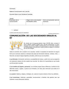Uniminuto.  Materia Comunicación oral y escrita Docente Diana Lucia Cárdenas Caviedes.