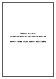 FORMATO 0052 VER. 2 INSTRUCCIONES DE LOS DISEÑOS DE REGISTRO