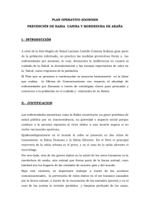 plan operativo zoonosis - Sub Región de Salud Sullana