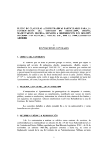 PLIEGO  DE  CLAUSULAS  ADMINISTRATIVAS  PARTICULARES ... CONTRATACIÓN DEL