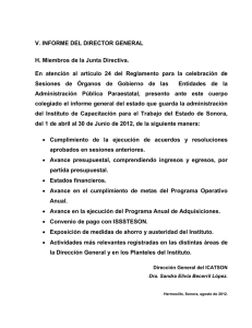 V - Gobierno del Estado de Sonora