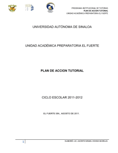 x - Programa Institucional de Tutorías