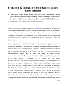 Lisandro Bautista - Desarrollo de los Medios en México