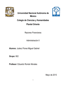 Universidad Nacional Autónoma de México Colegio de Ciencias y Humanidades