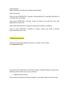 webometrics - Universidad Libre