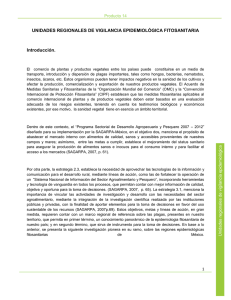 UNIDADES REGIONALES DE VIGILANCIA EPIDEMIOLÓGICA FITOSANITARIA  Introducción. Producto 14