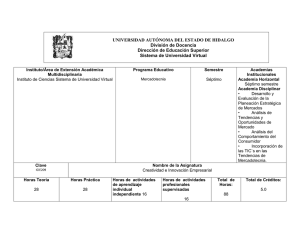 UNIVERSIDAD AUTÓNOMA DEL ESTADO DE HIDALGO División de Docencia