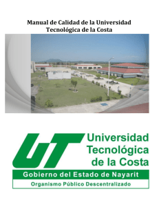 MANUAL DE LA CALIDAD - Universidad Tecnológica de la Costa