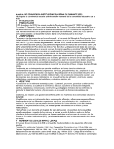 MANUAL DE CONVIVENCIA INSTITUCIÓN EDUCATIVA EL DIAMANTE (IED)