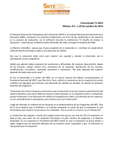 Comunicado 71-2014 México, D.F., a 29 de octubre de 2014