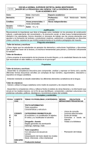 plan academico 2015 - Escuela Normal María Montessori Sede B