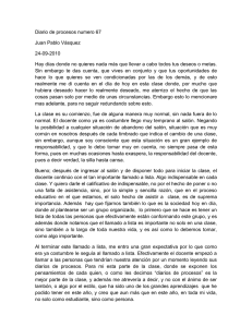 Diario de procesos numero 67 Juan Pablo Vásquez 24-09-2010