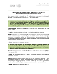 Segundo Periodo Ordinario (febrero-abril 2013)