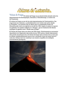 estratovolcán Sacatepéquez, Guatemala. El volcán de Fuego es uno de los más impresionantes...