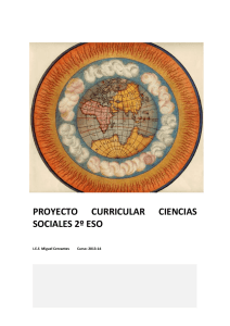 Proyecto curricular Ciencias Sociales de 2º ESO 2013-14.