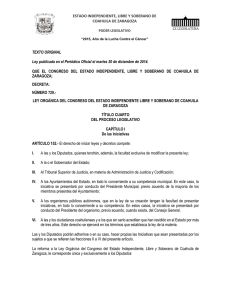 XVII. Descripción del Proceso Legislativo