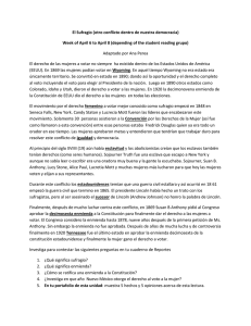 El Sufragio (otro conflicto dentro de nuestra democracia) Week of