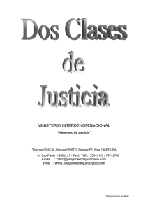 dos clases de justicia - Pregonero de Justicia