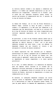 La  Justicia  Laboral  condenó  a ... despido  a  un  hombre  que ...