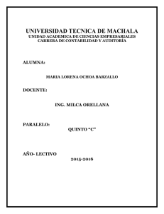 UNIVERSIDAD TECNICA DE MACHALA  ALUMNA: