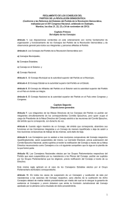 Reglamento de Consejos - Instituto Nacional Electoral