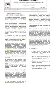 BASES IDEOLOGICAS DE LA CONSTITUCION POLICA DE 1991