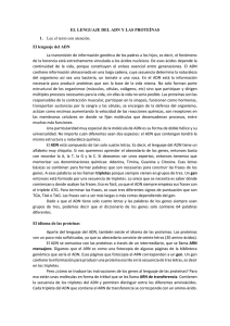 EL LENGUAJE DEL ADN Y LAS PROTEÍNAS (16530)