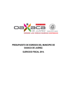 ejercicio fiscal 2014. - Municipio de Oaxaca de Juárez