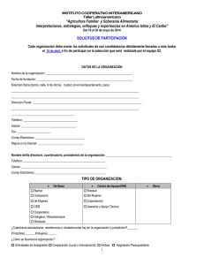 el formulario de participación
