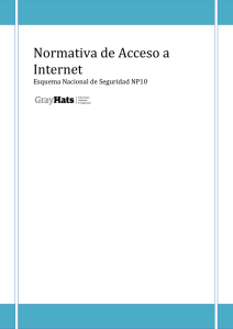 [DOCX/ESP] Plantilla de Normativa de Acceso a Internet ENS.