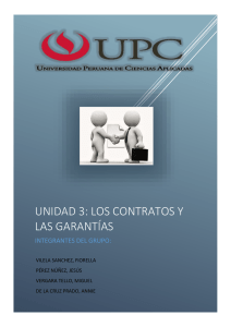 UNIDAD 3: los contratos y las garantías