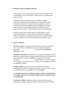 1-  Significado y origen de la palabra constitucion.