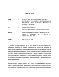 Directiva 09 PDI - Universidad de San Buenaventura